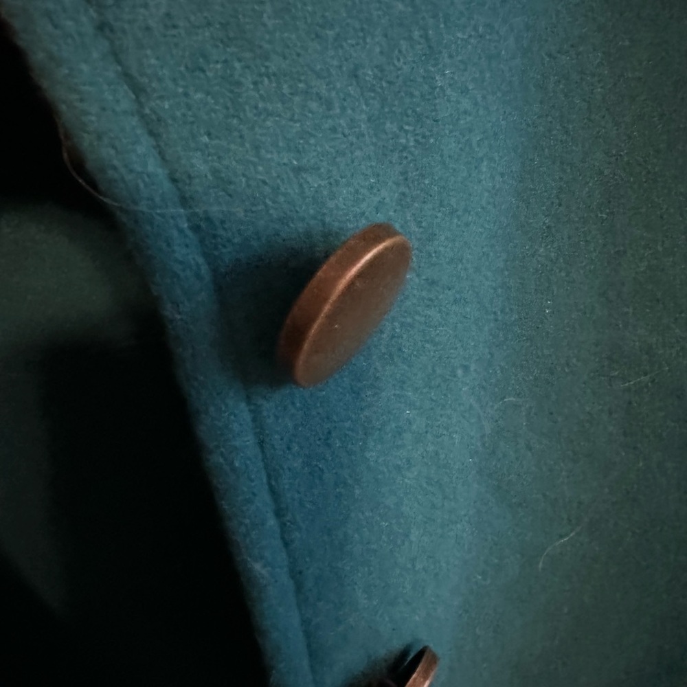 Roaman's Teal Wool Coat - Picture 11 of 11